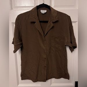 Nordstrom silk button down